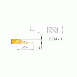 Frez do płycin, do drzwiczek meblowych FPM-1