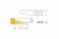 Frezy do płycin do drzwiczek meblowych FPM-3