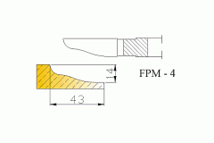 Frezy do płycin do drzwiczek meblowych FPM-4