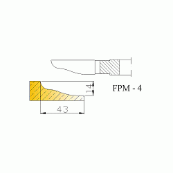 Frez do płycin, do drzwiczek meblowych FPM-4