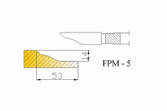 Frezy do płycin do drzwiczek meblowych FPM-5