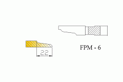 Frezy do płycin do drzwiczek meblowych FPM-6