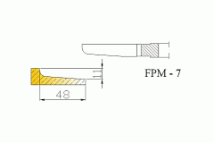 Frezy do płycin do drzwiczek meblowych FPM-7