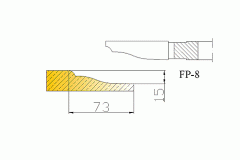 Frezy do płycin drzwiowych FP-8