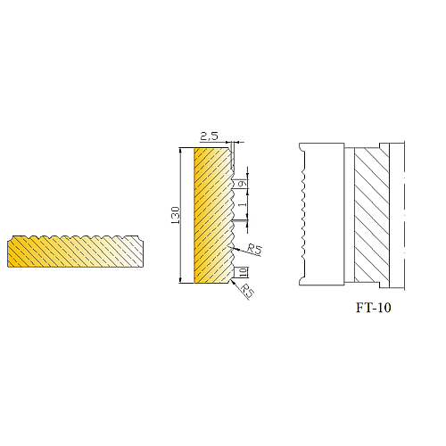 Frezy do deski tarasowej - wzór 10
