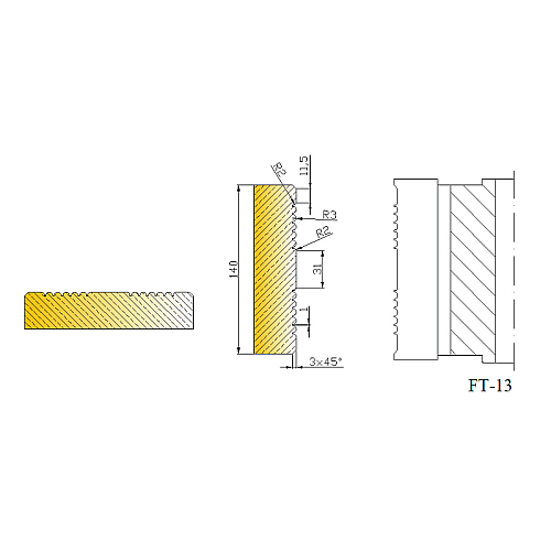 Frezy do deski tarasowej - wzór 13