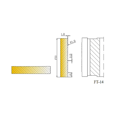 Frezy do deski tarasowej - wzór 14